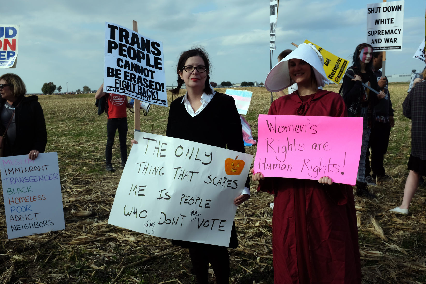Photos: Trump critics protest at Southern Illinois rally